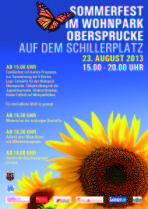 Sommerfest in der Obersprucke am 23. August